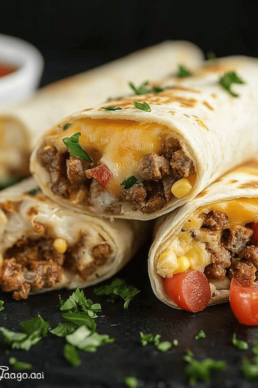 Breakfast Burritos Recipe final dish beautifully presented and ready to serve