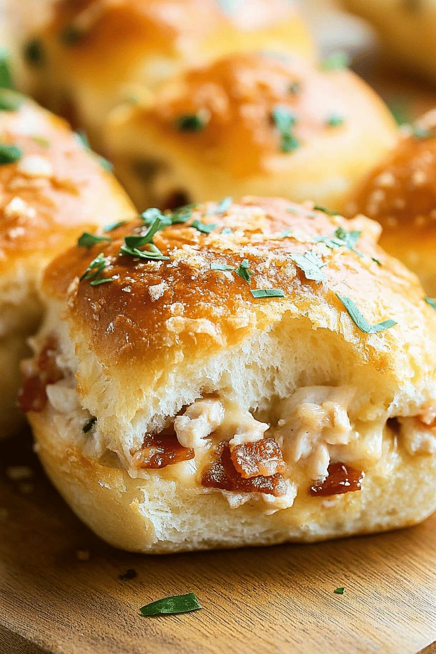 Chicken Bacon Ranch Pull-Apart Rolls final dish beautifully presented and ready to serve
