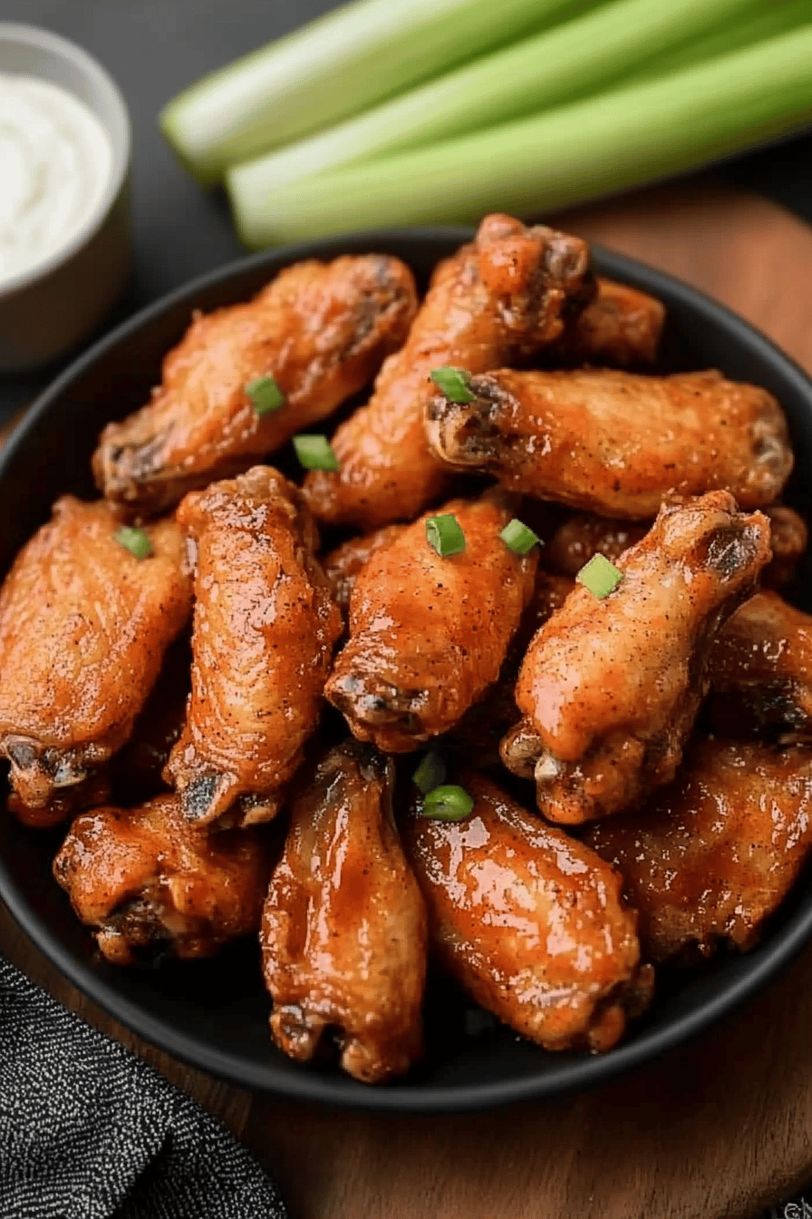 Crock-Pot Buffalo Chicken Wings slice on plate showing perfect texture and swirl pattern