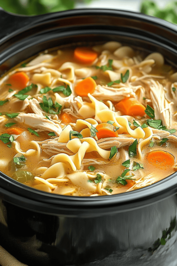 Crockpot Chicken Noodle Soup