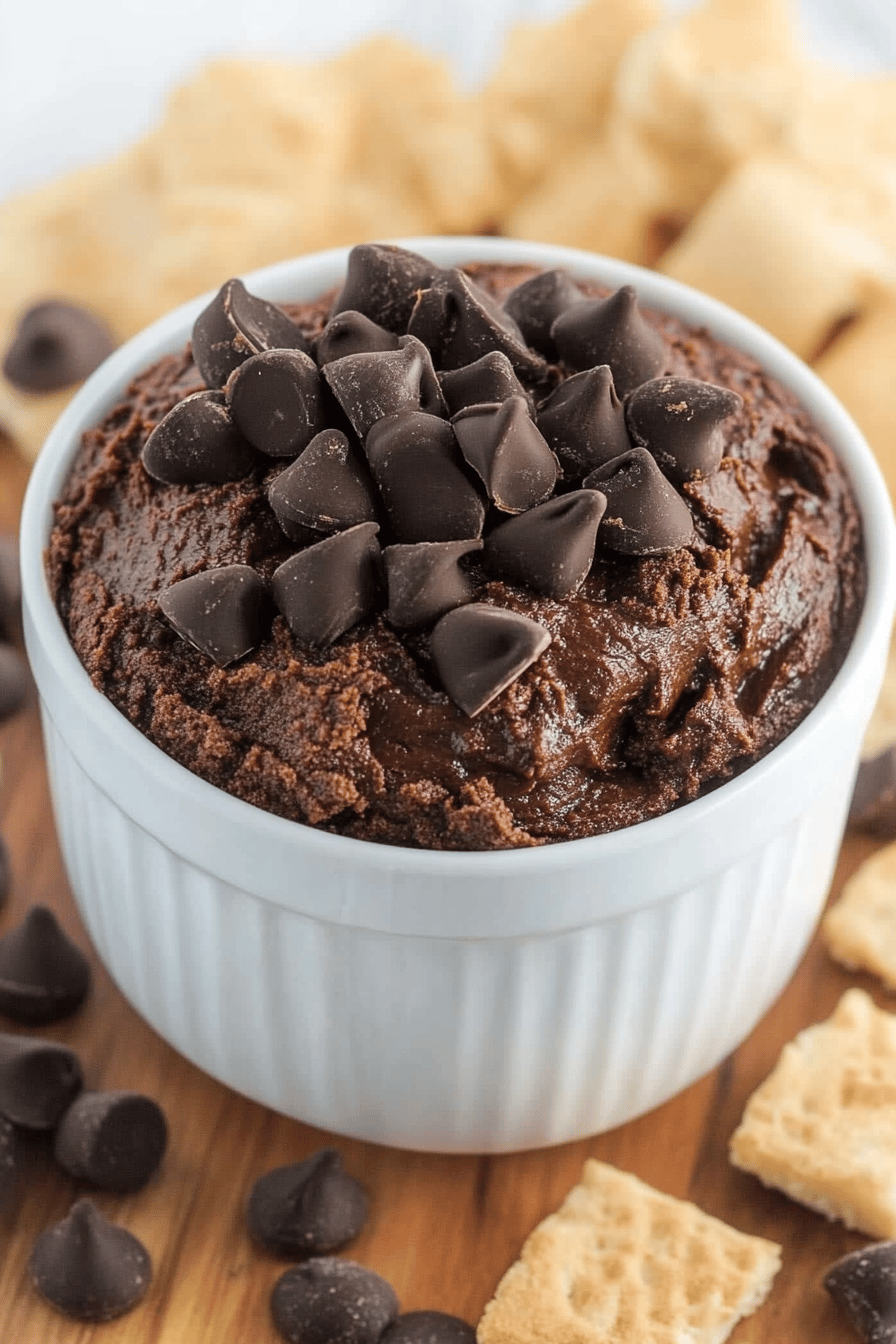 Edible Brownie Batter ingredients organized and measured on kitchen counter