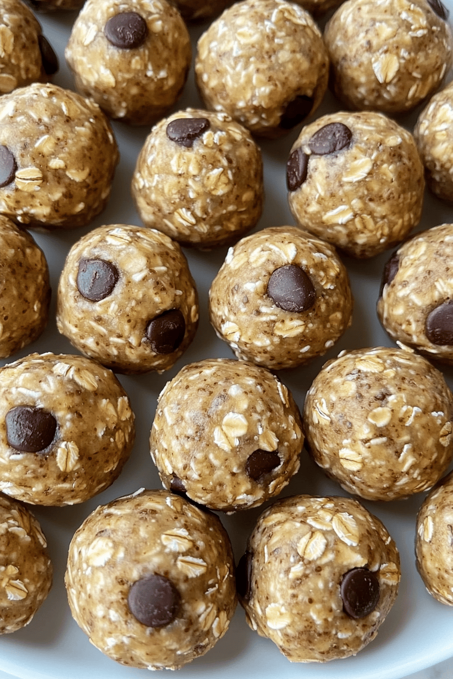 Energy Oatmeal Balls Recipe final dish beautifully presented and ready to serve
