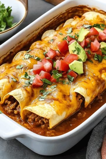 Ground Beef Enchiladas