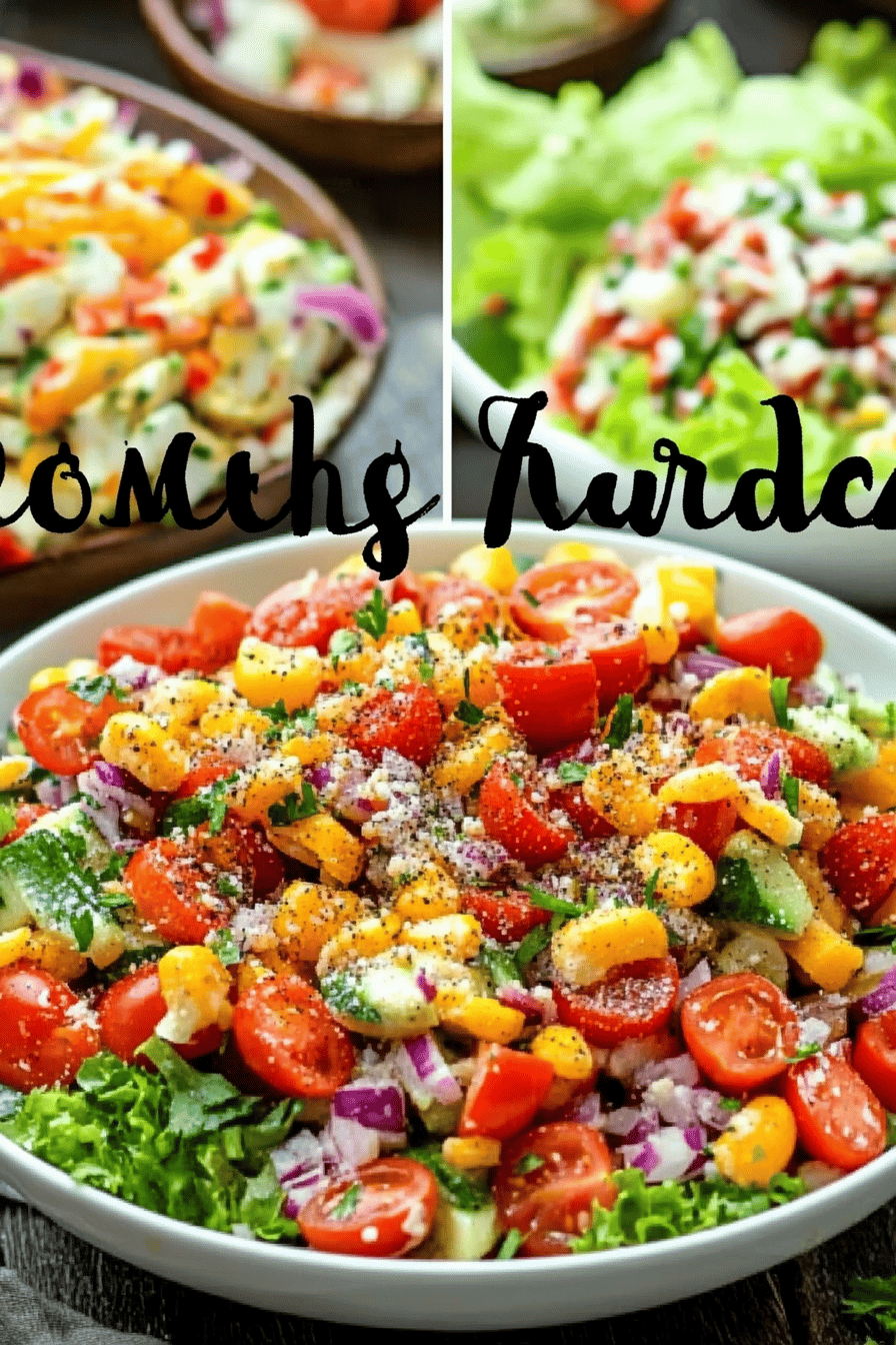 Memorial Day Salads slice on plate showing perfect texture and swirl pattern
