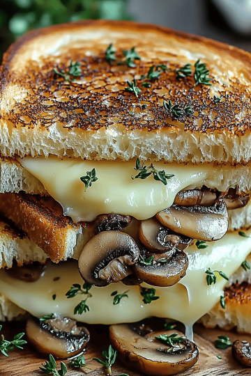 Mushroom Grilled Cheese