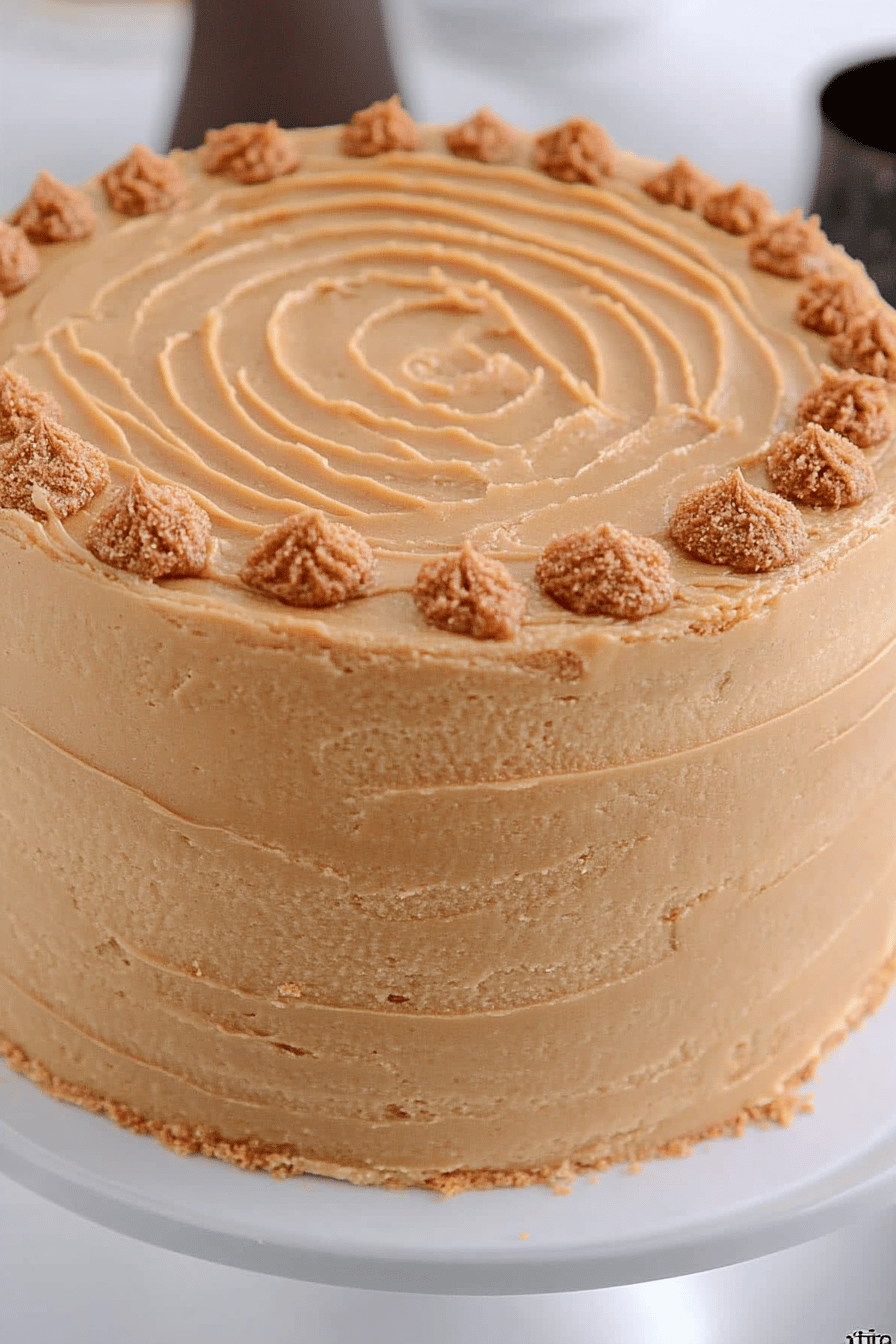 Southern Caramel Cake slice on plate showing perfect texture and swirl pattern