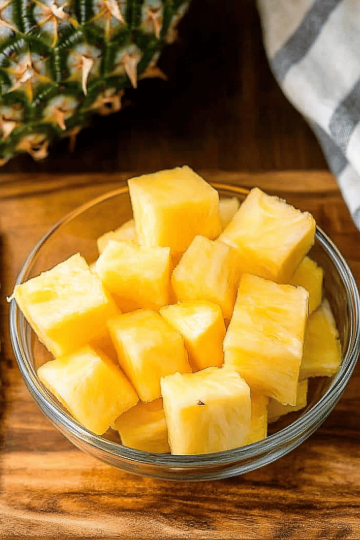 cut pineapple