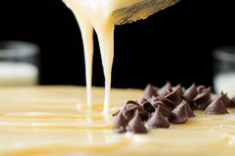 Boston cream poke cake