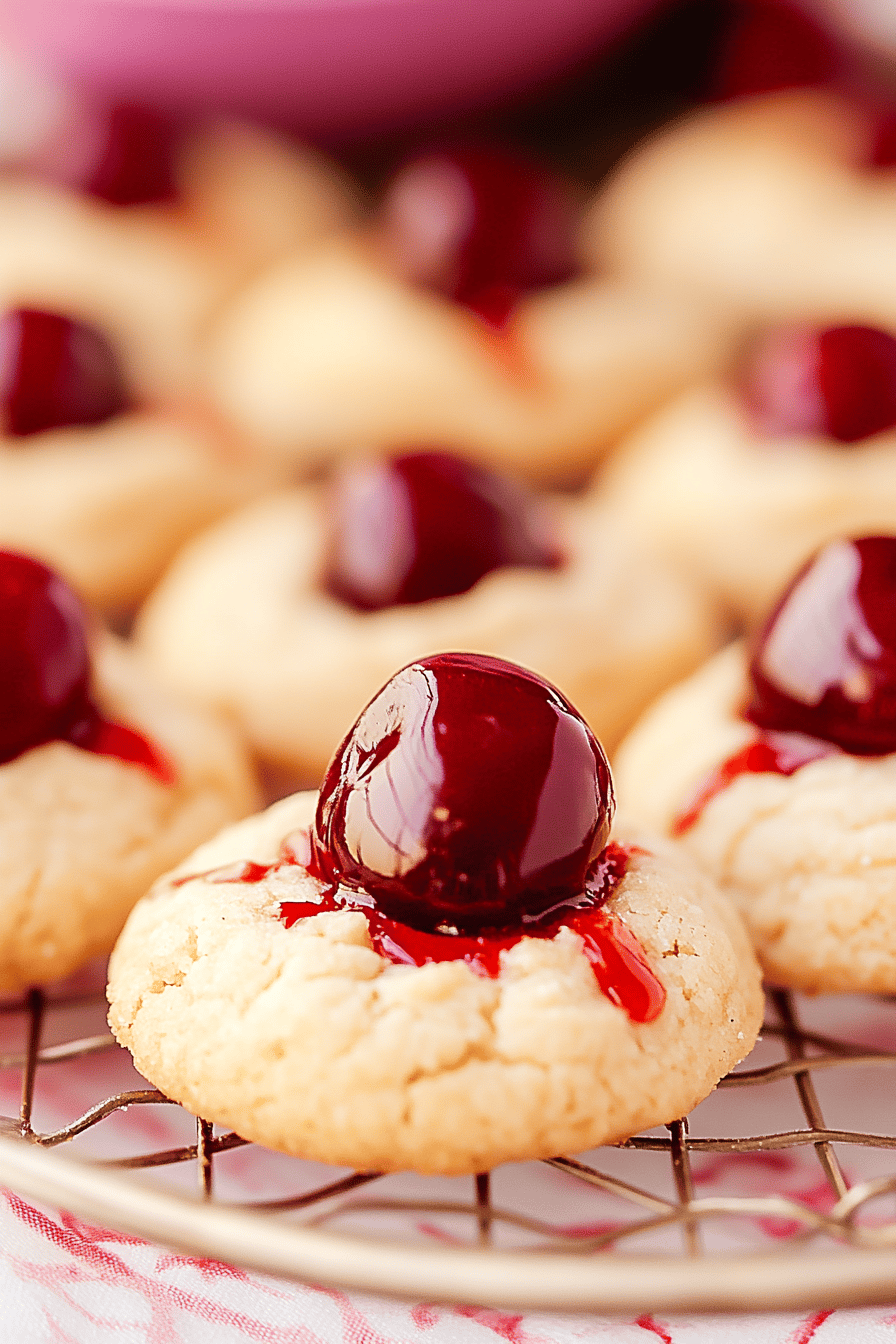 Cherry cheesecake cookies ingredients organized and measured on kitchen counter