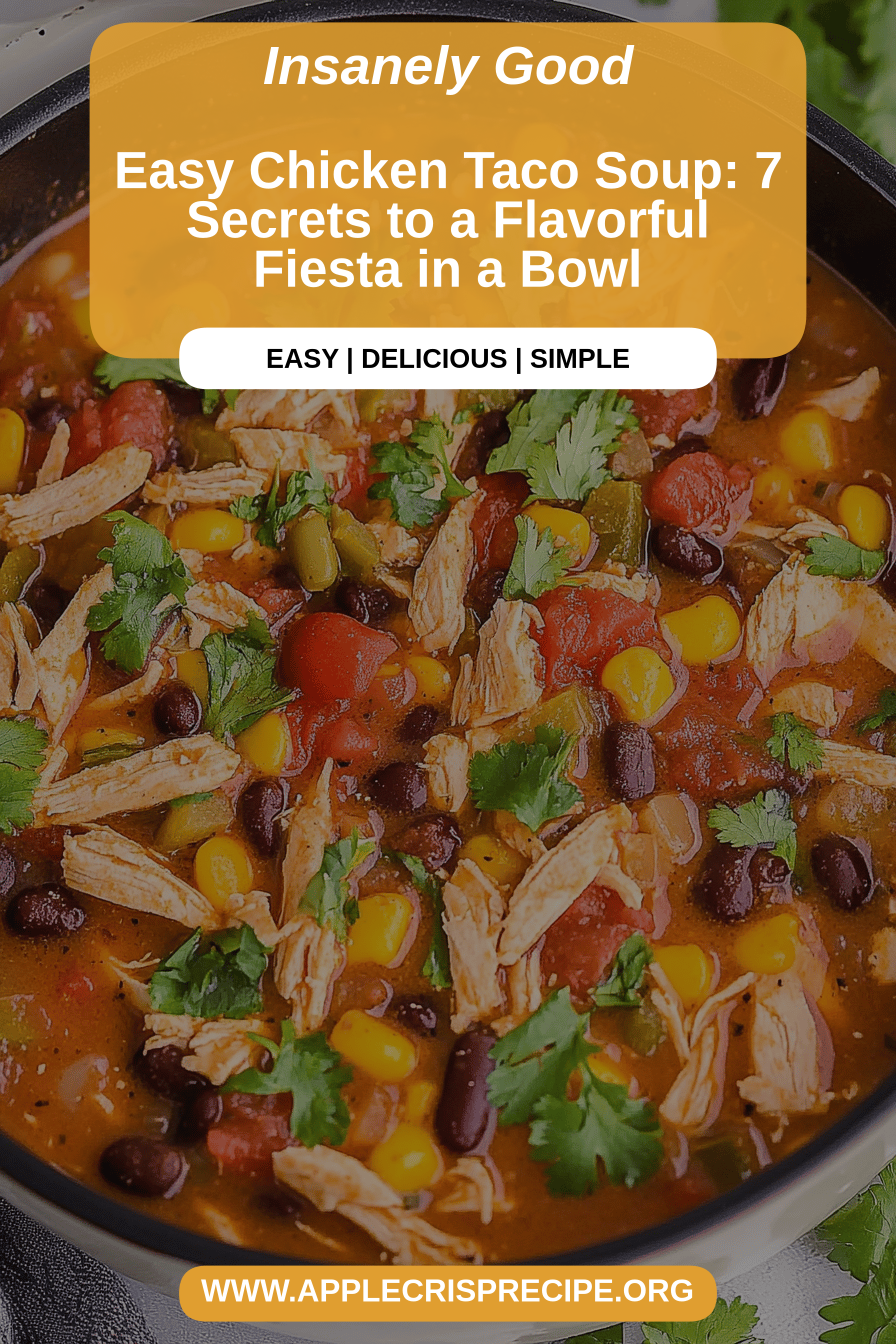 Chicken Taco Soup final dish beautifully presented and ready to serve