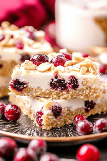 Cranberry bliss bars