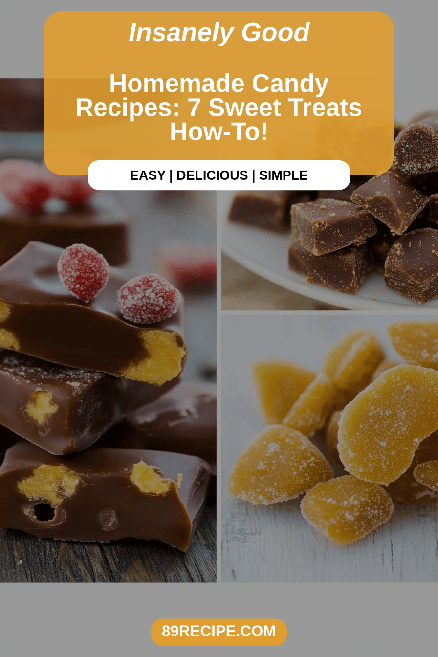 Homemade candy recipes final dish beautifully presented and ready to serve
