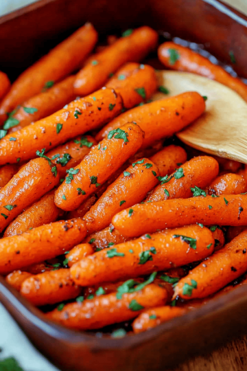 Honey glazed carrots