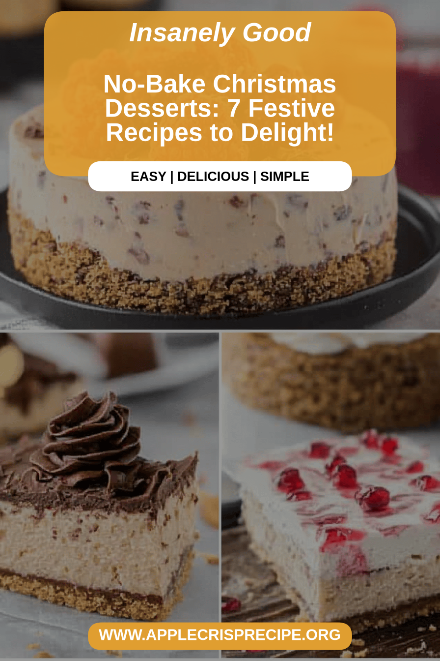 No-Bake Christmas Desserts final dish beautifully presented and ready to serve