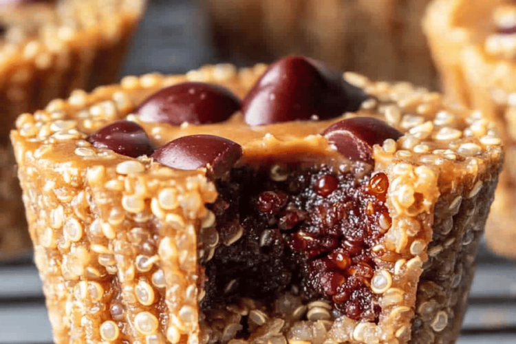 Peanut butter quinoa cups