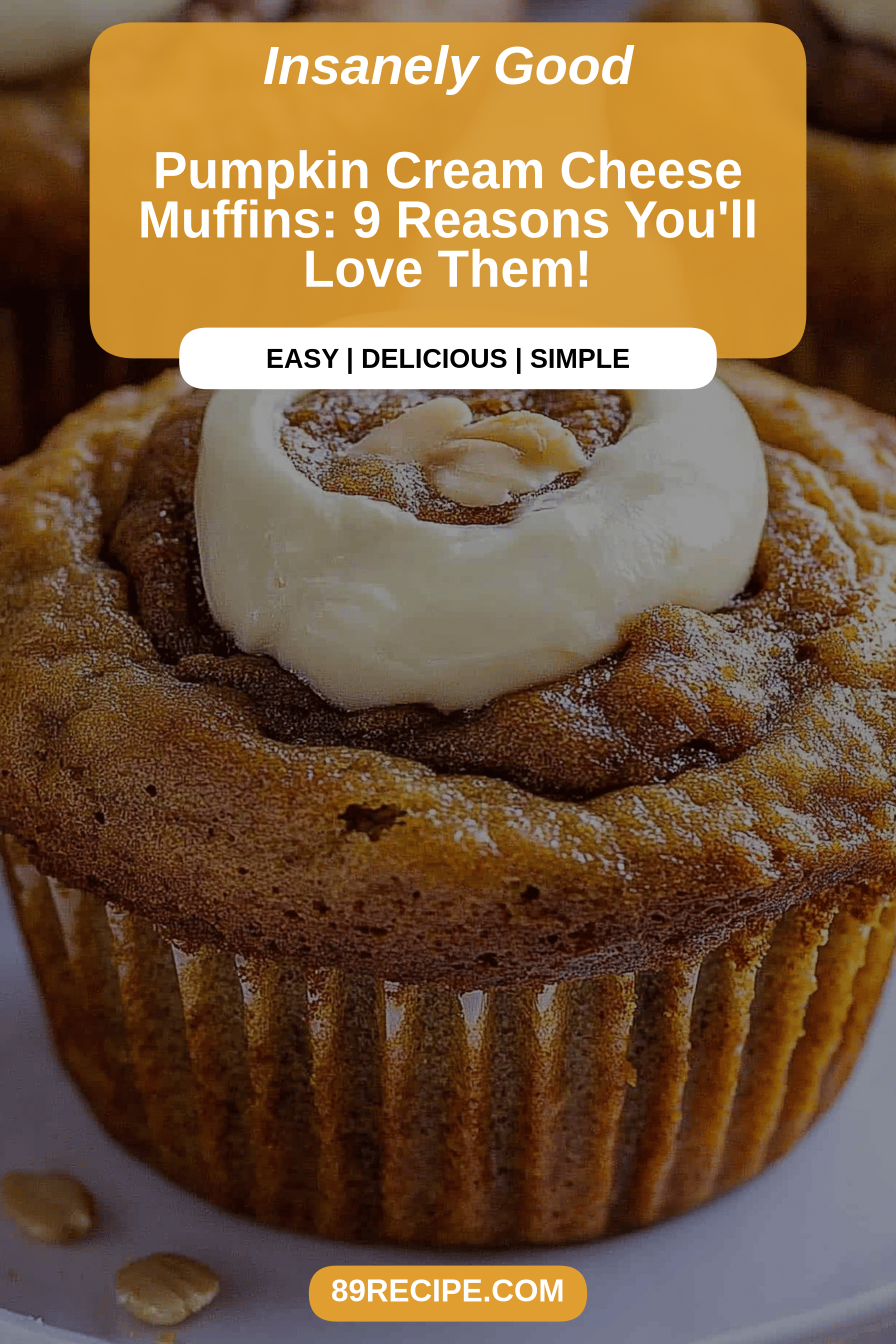 Pumpkin cream cheese muffins final dish beautifully presented and ready to serve