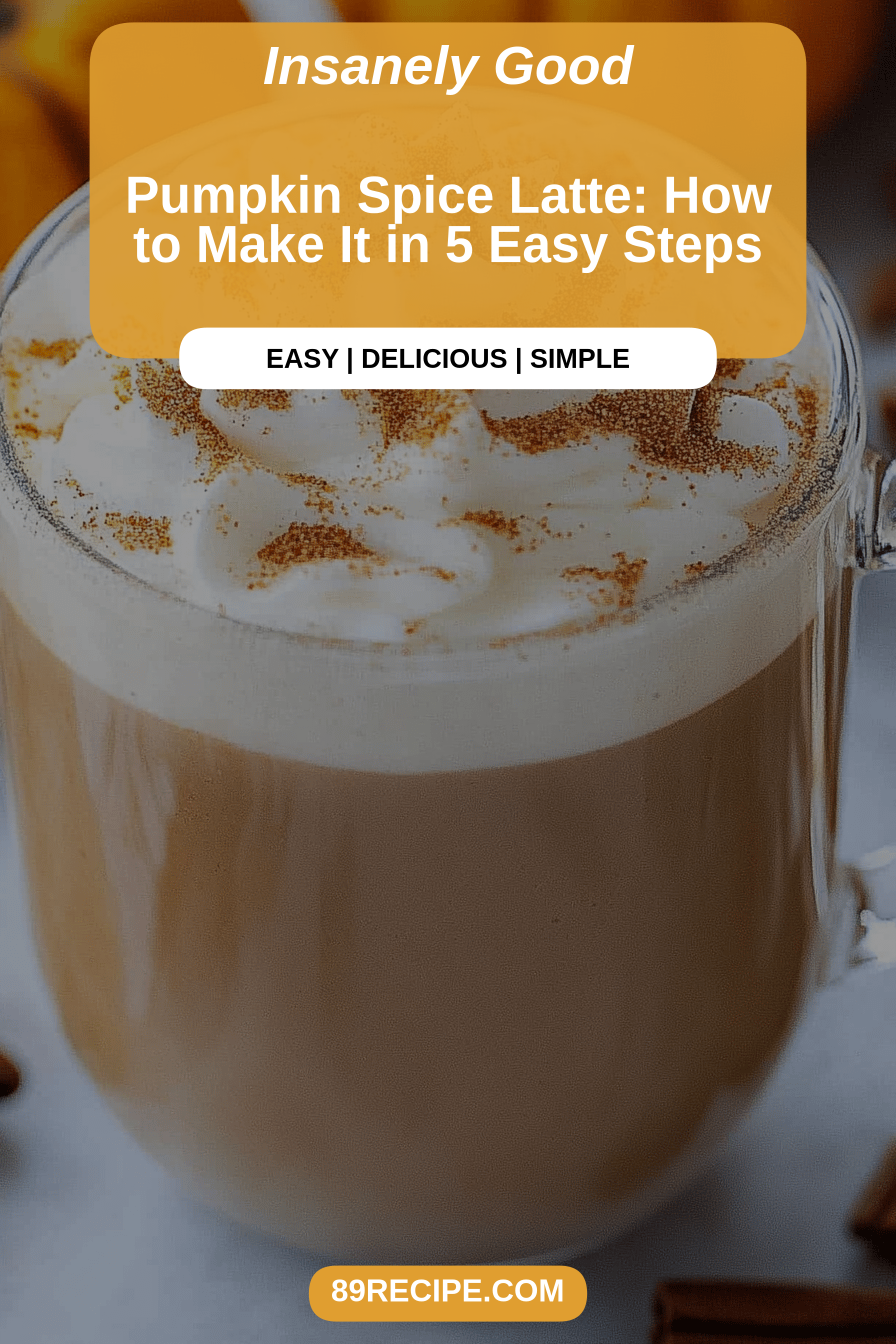 Pumpkin spice latte final dish beautifully presented and ready to serve