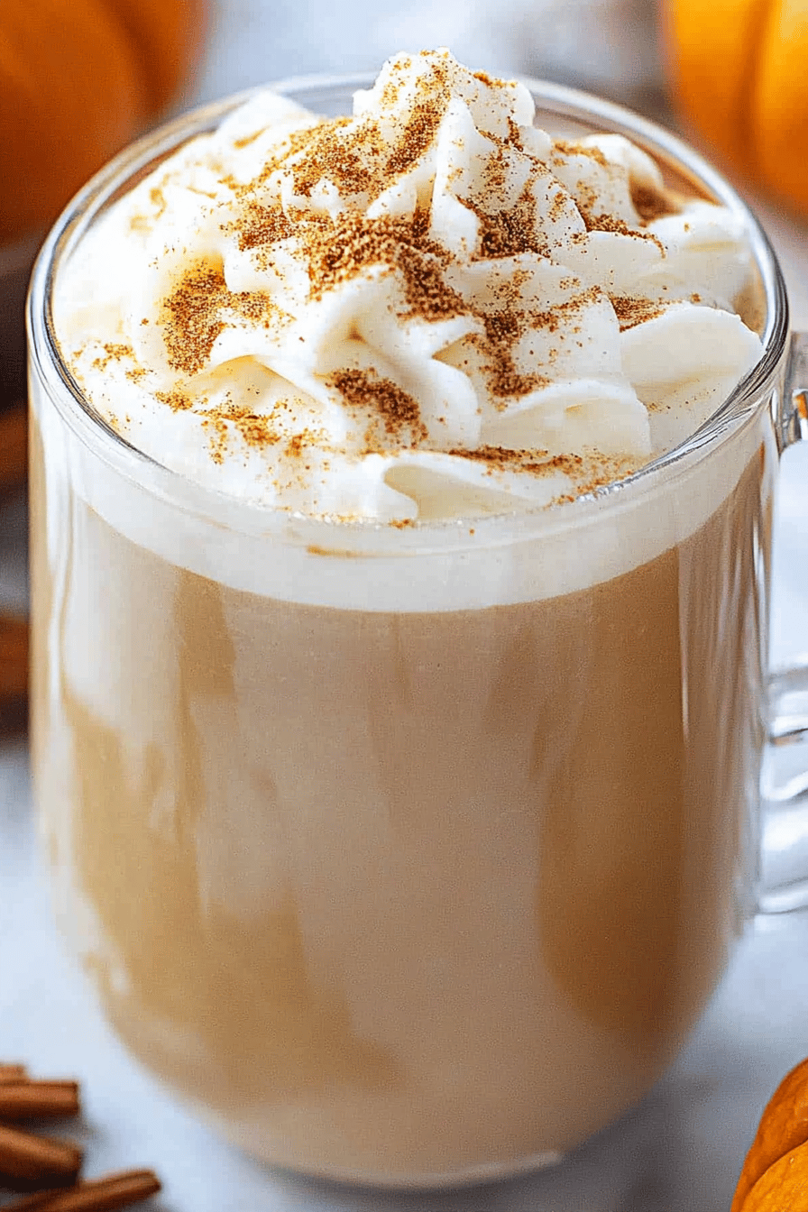 Pumpkin spice latte slice on plate showing perfect texture and swirl pattern