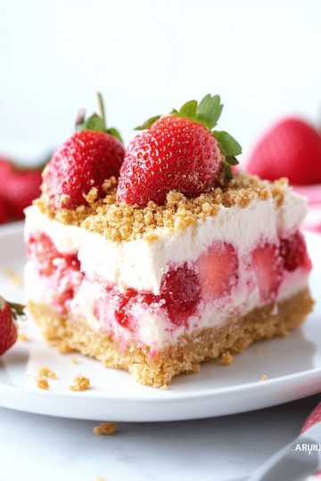 Strawberry cheesecake bars