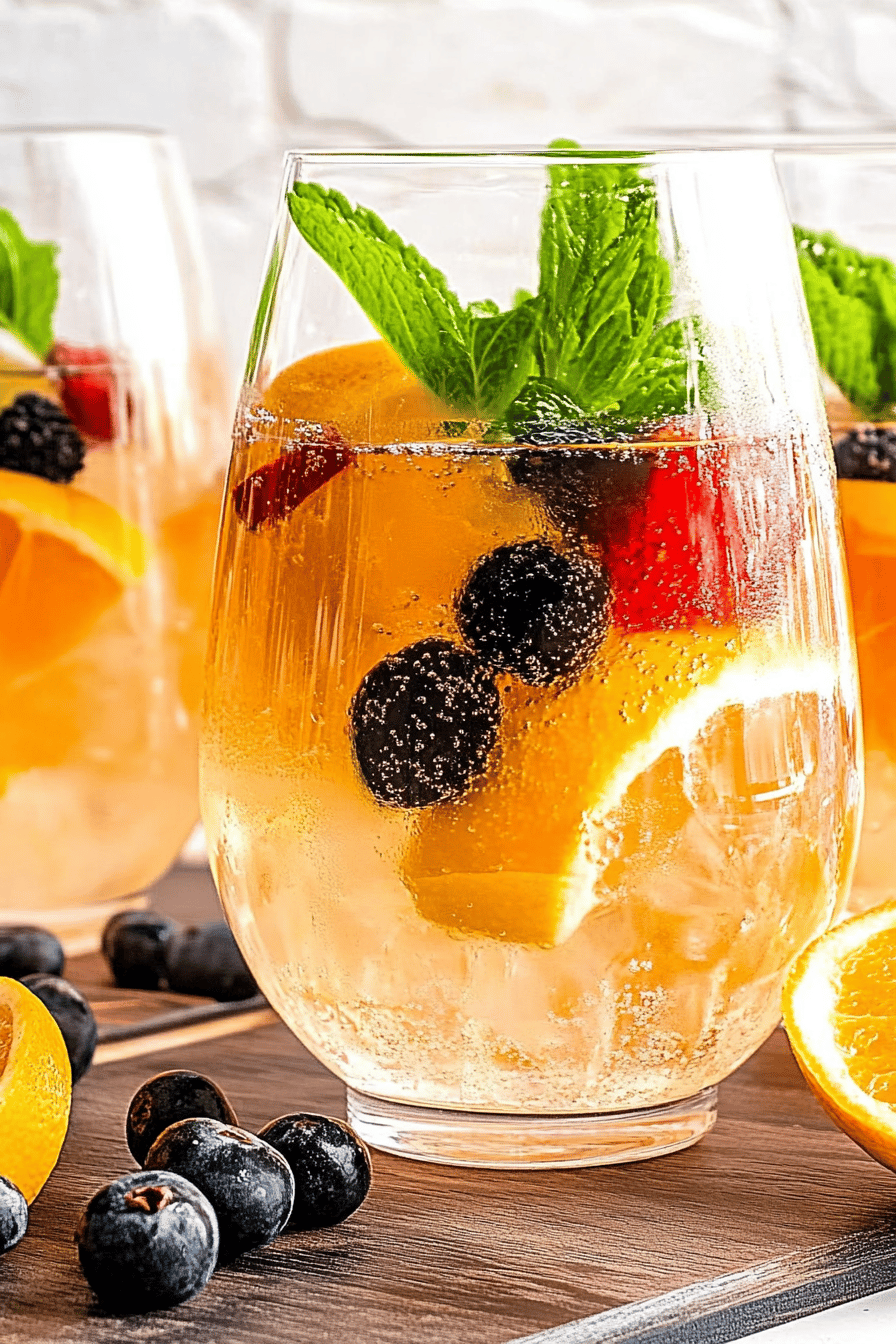 White Sangria slice on plate showing perfect texture and swirl pattern