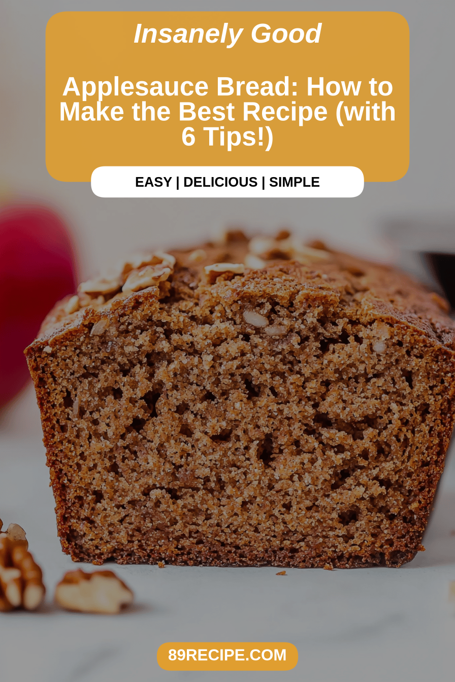 applesauce bread final dish beautifully presented and ready to serve