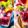 blueberry whiskey smash