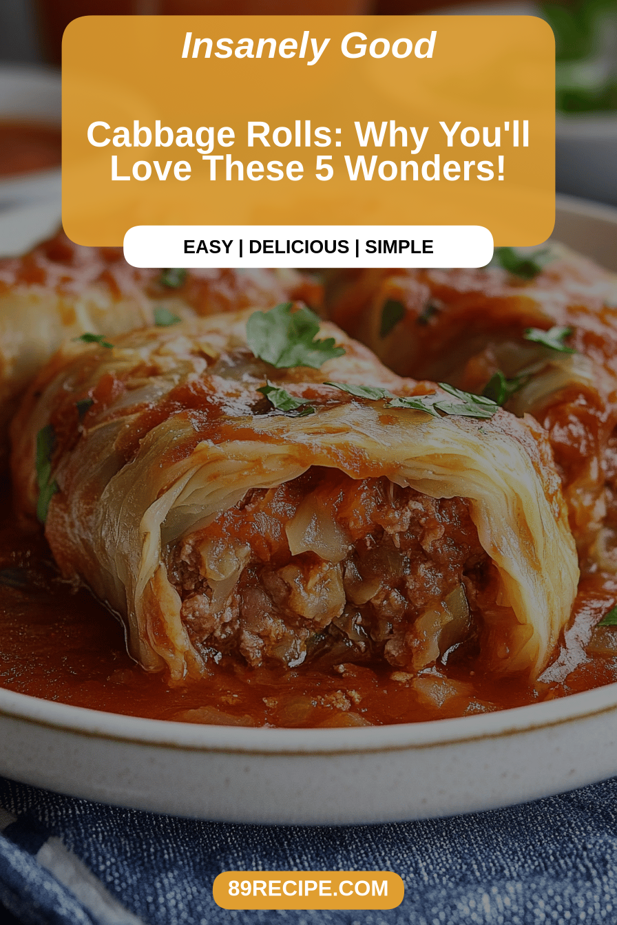 cabbage rolls final dish beautifully presented and ready to serve
