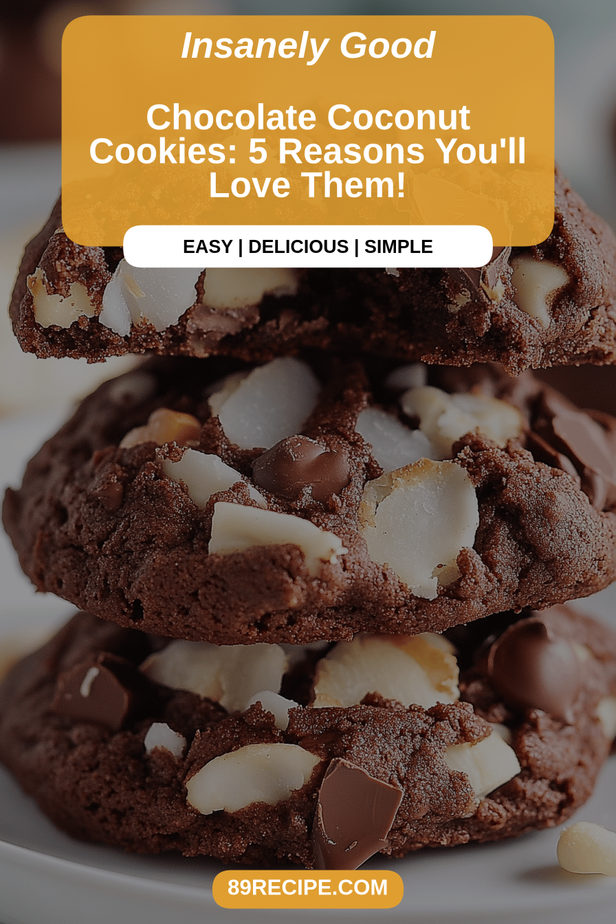 chocolate coconut cookies final dish beautifully presented and ready to serve