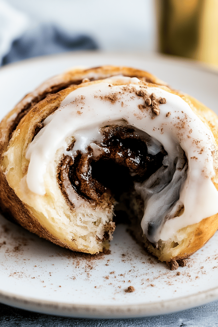 cinnamon rolls ingredients organized and measured on kitchen counter