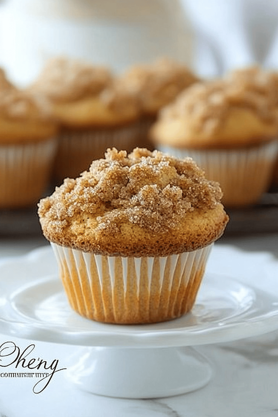 cinnamon streusel muffins ingredients organized and measured on kitchen counter
