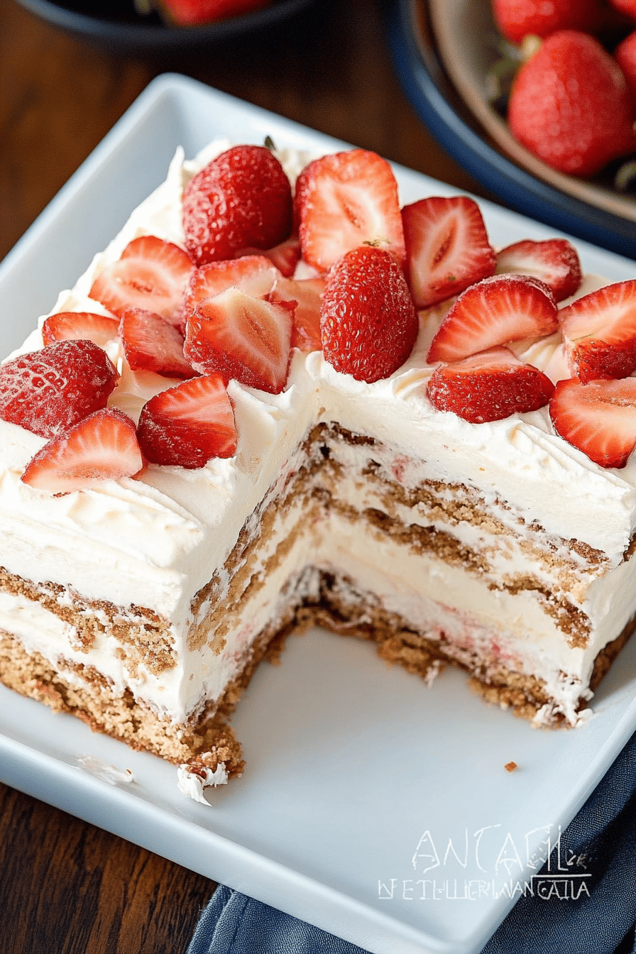 icebox cake slice on plate showing perfect texture and swirl pattern