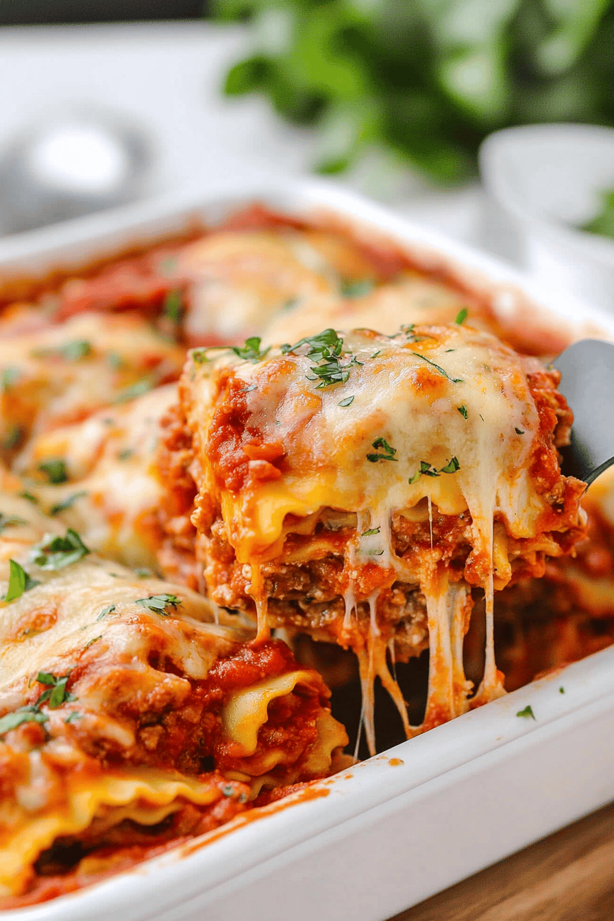 lasagna roll ups ingredients organized and measured on kitchen counter