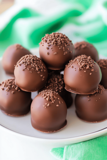mint cookie truffles