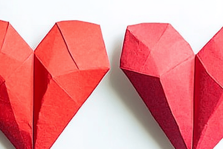 origami heart