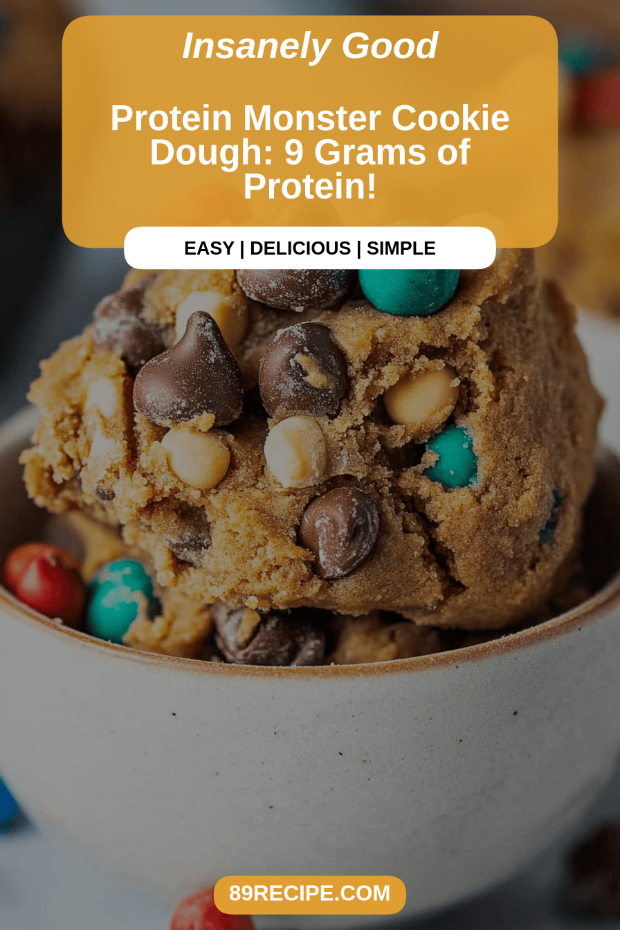 protein cookie dough final dish beautifully presented and ready to serve