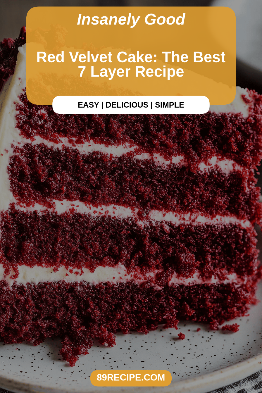 red velvet cake final dish beautifully presented and ready to serve