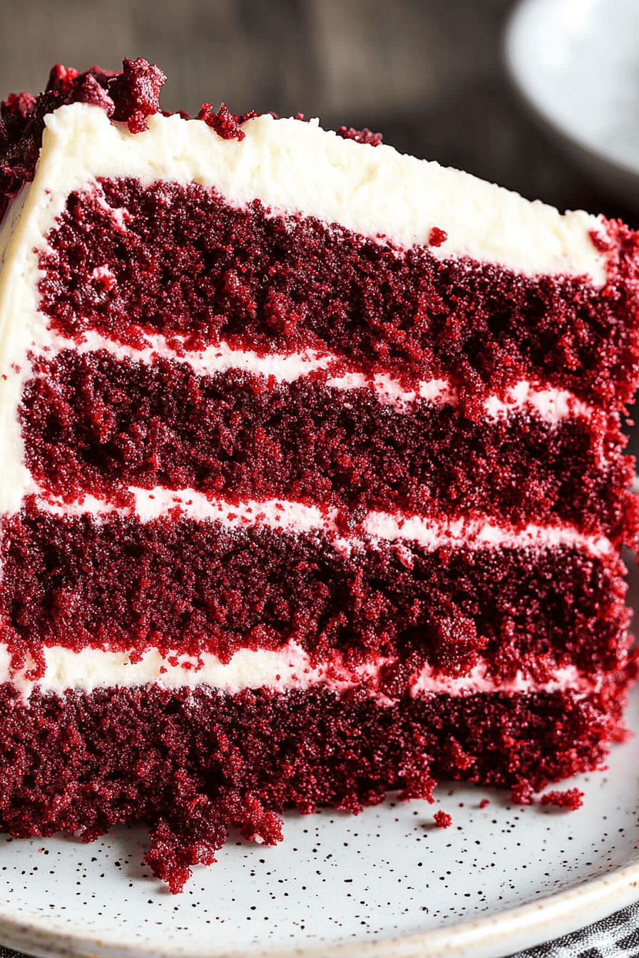red velvet cake ingredients organized and measured on kitchen counter