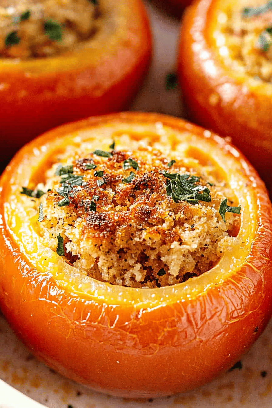 stuffed tomatoes ingredients organized and measured on kitchen counter