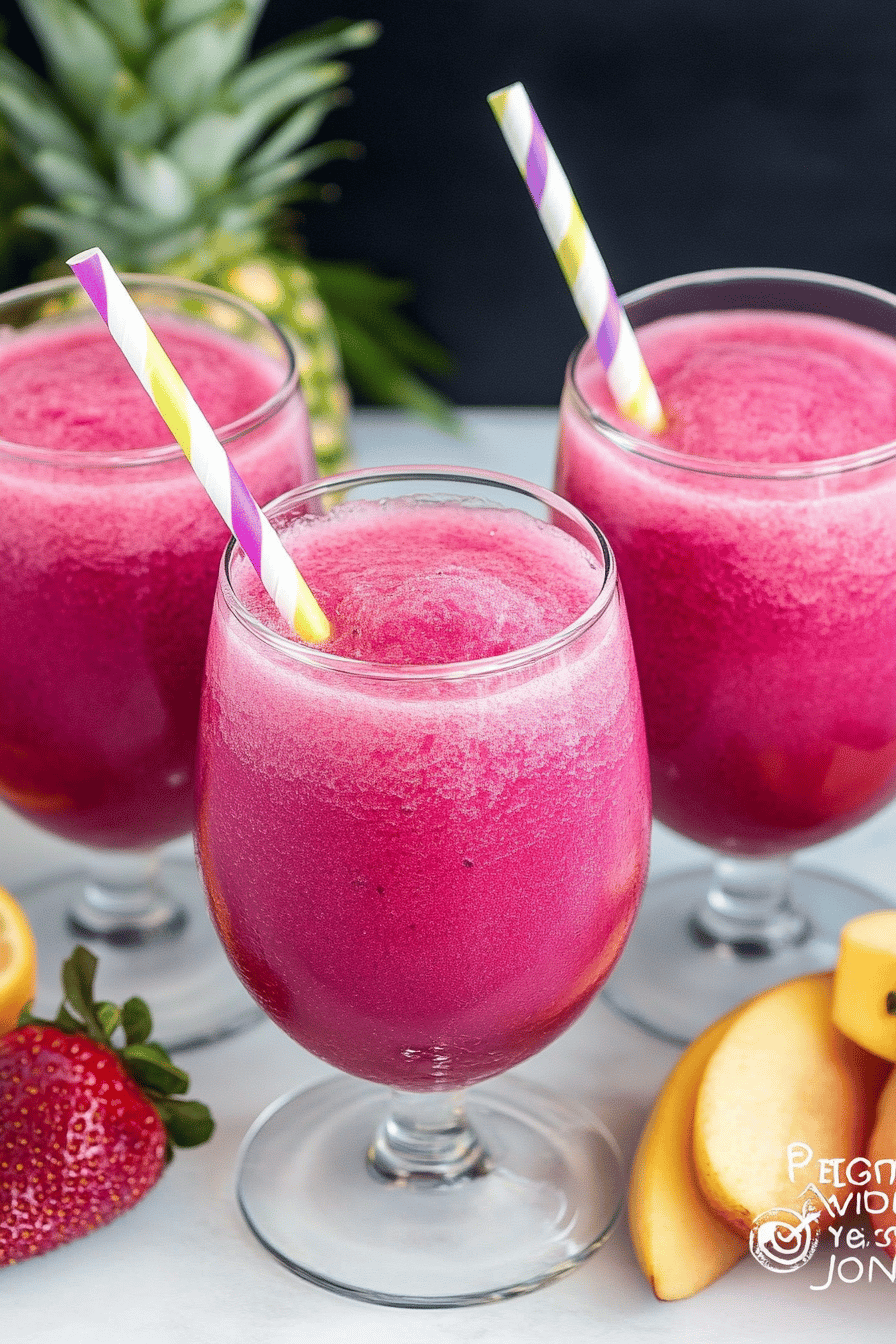 wine slushies slice on plate showing perfect texture and swirl pattern